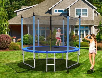 14 Feet Jumping Exercise Recreational Bounce Trampoline with Safety Net Direct by Wilsons Home Store