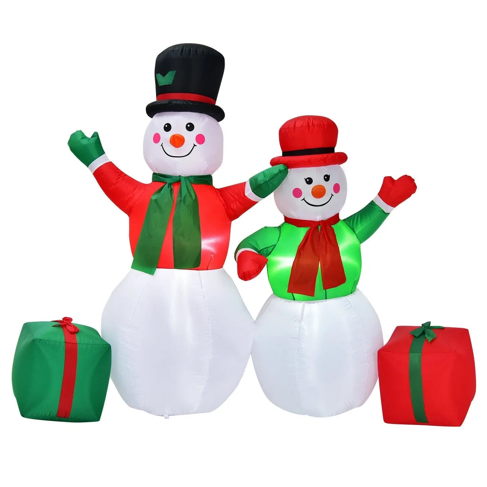 6 Feet Christmas Inflatable Snowmen Blow Up Christmas Decoration Direct by Wilsons Home Store