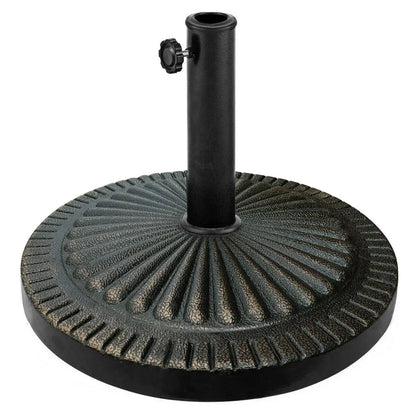31.5 lbs Market Heavy-Duty Outdoor Stand Bronze Umbrella Base Direct by Wilsons Home Store