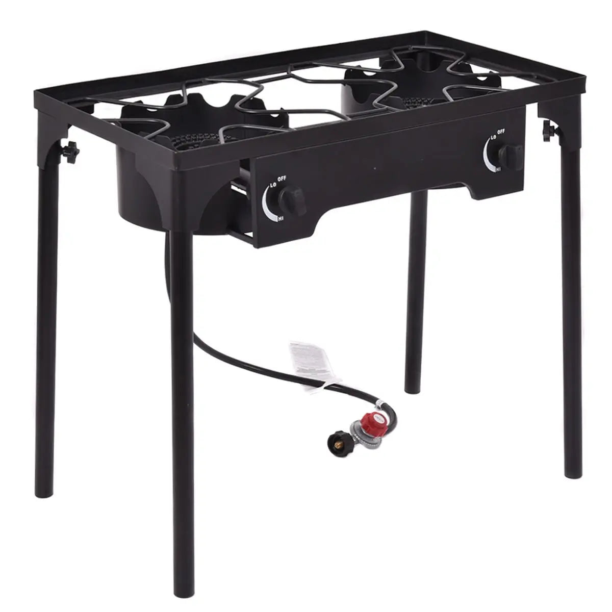 150 000 BTU Double Burner Outdoor Stove BBQ Grill Direct by Wilsons Home Store