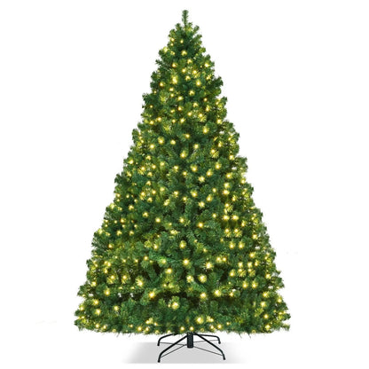 7.5 Feet PVC Artificial Christmas Tree with LED Lights-7.5 ft Direct by Wilsons Home Store