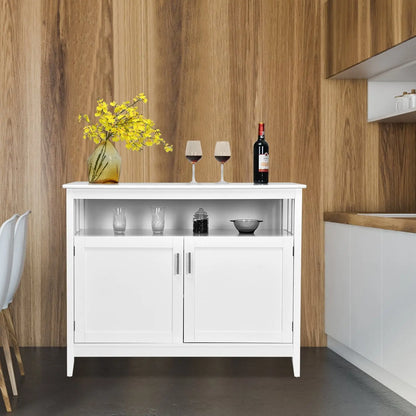 Modern Practical Wooden Kitchen Lockers with Large Storage Space-Black Direct by Wilsons Home Store
