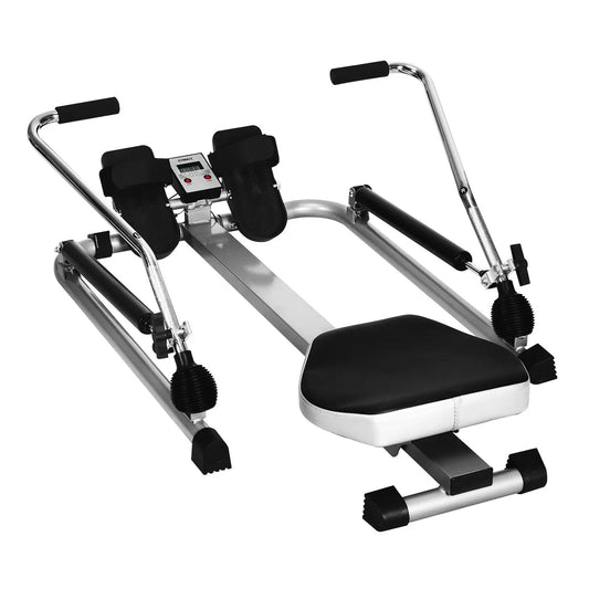 Exercise Adjustable Double Hydraulic Resistance Rowing Machine Direct by Wilsons Home Store