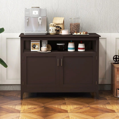 Modern Practical Wooden Kitchen Lockers with Large Storage Space-Black Direct by Wilsons Home Store