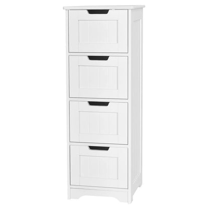 Free-Standing Side Storage Organizer with 4 Drawers-Black Direct by Wilsons Home Store