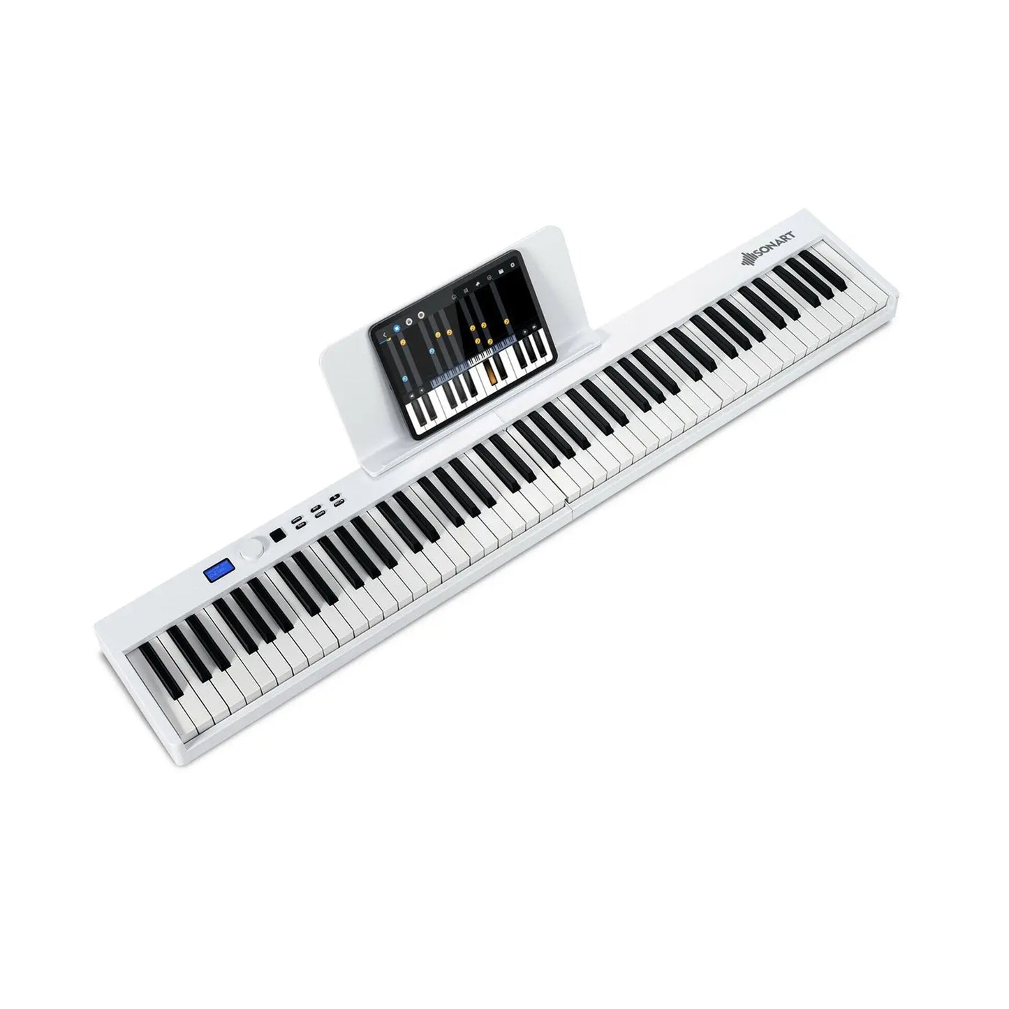 88-Key Foldable Digital Piano with MIDI and Wireless BT-Black Direct by Wilsons Home Store