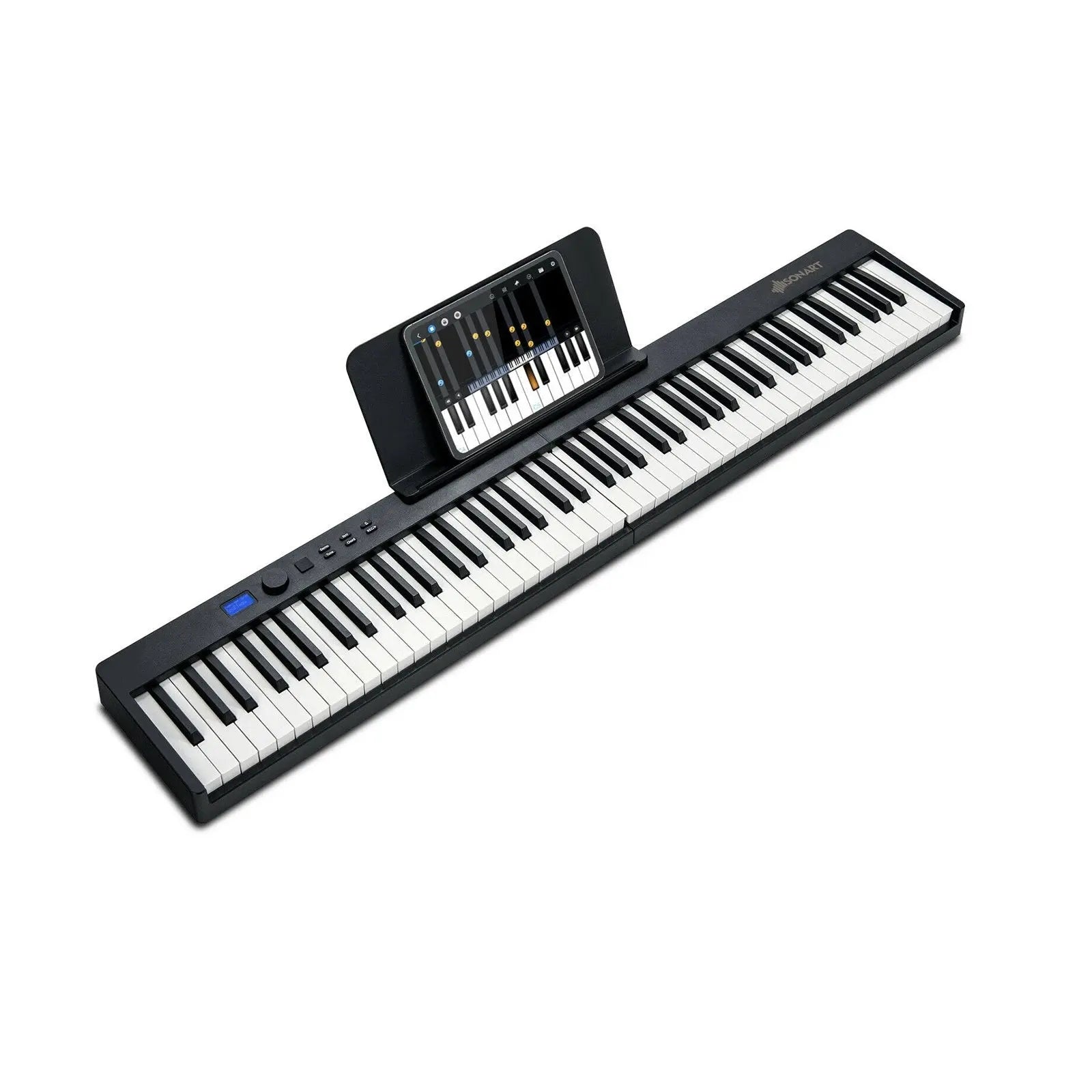 88-Key Foldable Digital Piano with MIDI and Wireless BT-Black Direct by Wilsons Home Store
