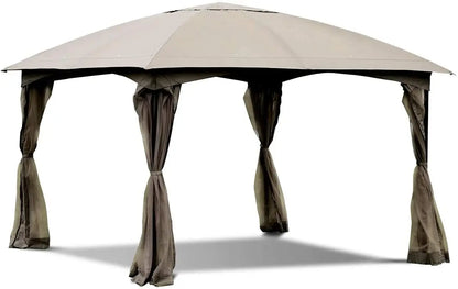 11.5 x 11.5 Feet Fully Enclosed Outdoor Gazebo with Removable 4 Walls Direct by Wilsons Home Store