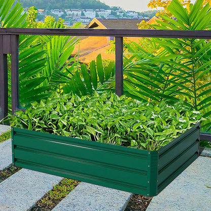 40 Inch x 32 Inch Patio Raised Garden Bed for Vegetable Flower Planting Direct by Wilsons Home Store