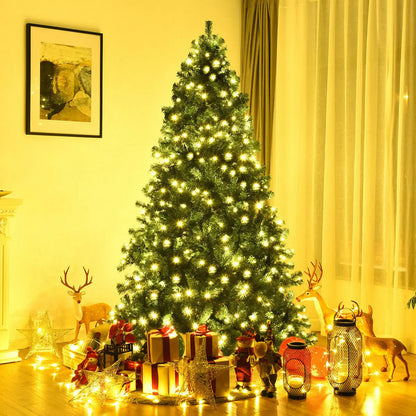 7.5 Feet PVC Artificial Christmas Tree with LED Lights-7.5 ft Direct by Wilsons Home Store