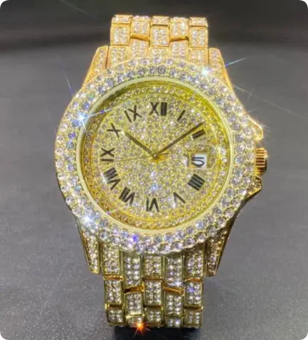 Men's Quartz Watch Full Diamond High End DigestWell Co.