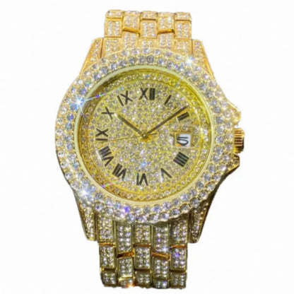 Men's Quartz Watch Full Diamond High End DigestWell Co.