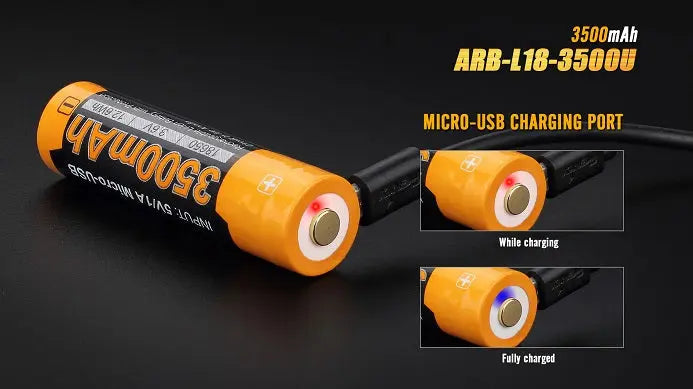 Fenix ARB-L18-3500U USB Rechargeable Li-ion 18650 Battery RMH RV Parts