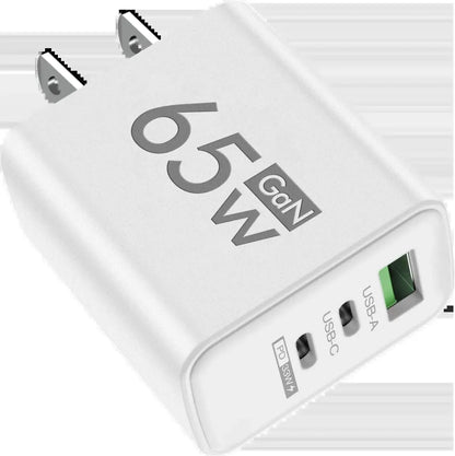 Gan 65W USB Type C PD Fast Charging Wall Charger Adapter for Iphone 15 14 Pro Max Xiaomi Samsung Oneplus POCO Quick Charger 3.0