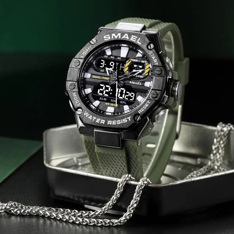 Digital Alloy Electronic Watch Men DigestWell Co.