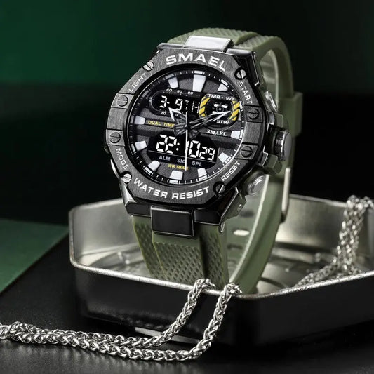 Digital Alloy Electronic Watch Men DigestWell Co.