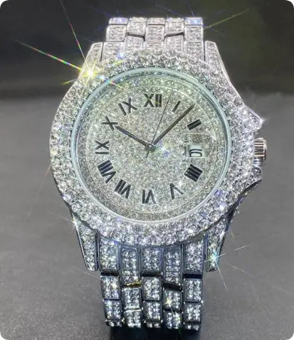 Men's Quartz Watch Full Diamond High End DigestWell Co.