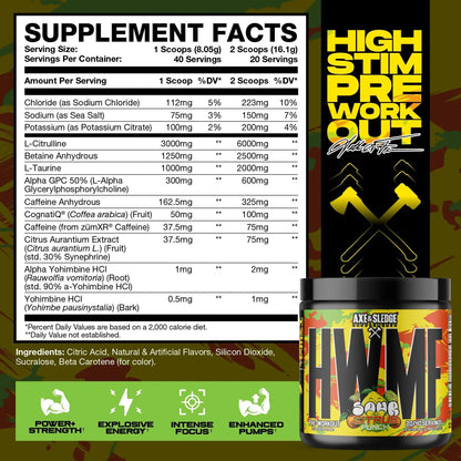 Axe & Sledge HWMF Pre-Workout BulkBully Supplements