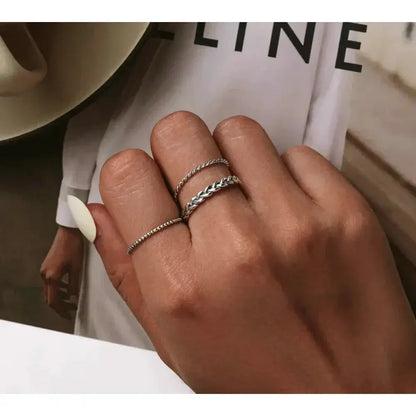 925 Sterling Silver Braided Texture Twisted Eternity Band Stackable Rings - Fine Jewelry Itz Luxury