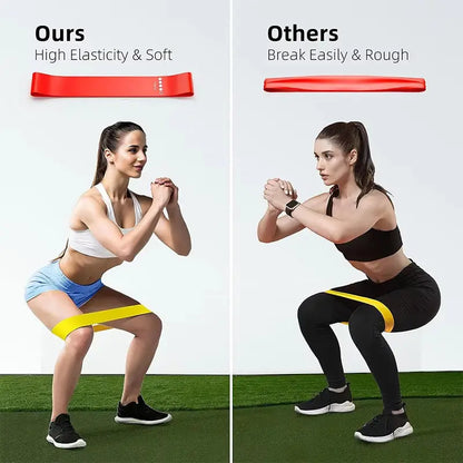 Different Resistance Bands Yoga Band Fitness Exercise Training Hip Tension Band Leg Squat Dance Elastic Loop Stretch Band