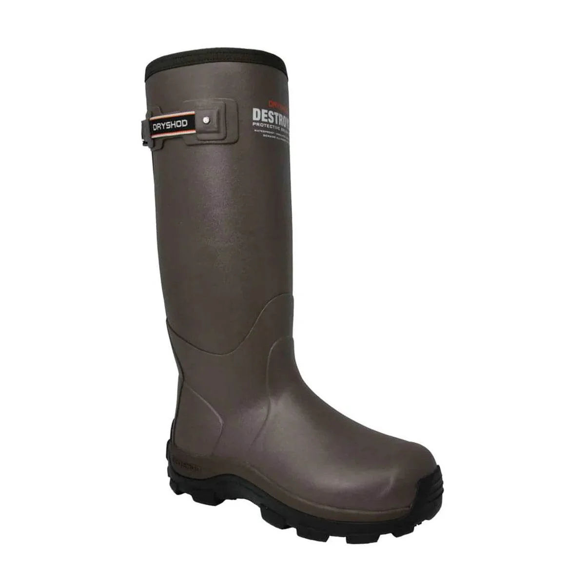 Dryshod Men's Destroyer Gusset High Khaki rugged outdoor brush boots for tough terrain and protection from elements.
