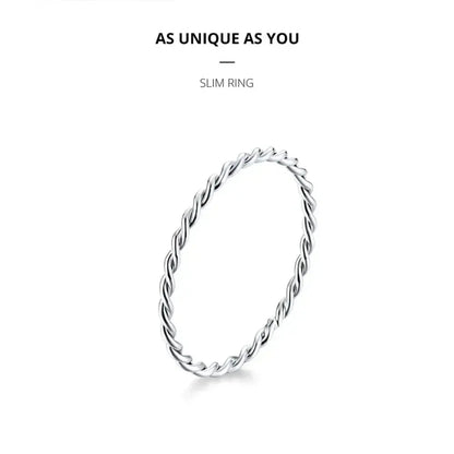 925 Sterling Silver Braided Texture Twisted Eternity Band Stackable Rings - Fine Jewelry Itz Luxury