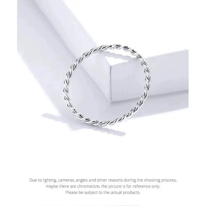 925 Sterling Silver Braided Texture Twisted Eternity Band Stackable Rings - Fine Jewelry Itz Luxury