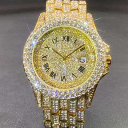 Men's Quartz Watch Full Diamond High End DigestWell Co.