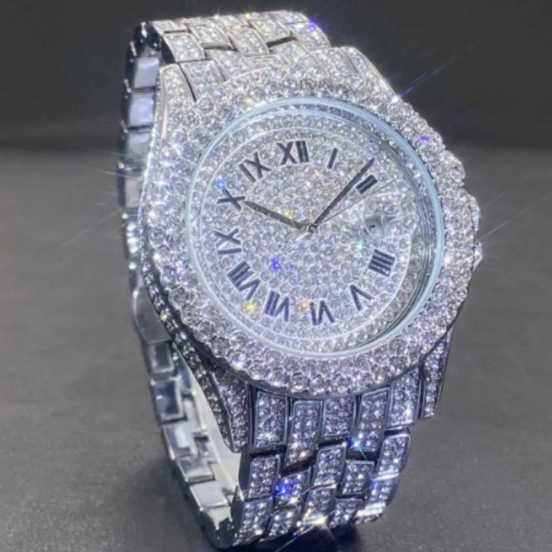 Men's Quartz Watch Full Diamond High End DigestWell Co.