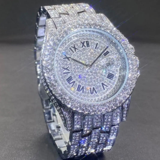 Men's Quartz Watch Full Diamond High End DigestWell Co.