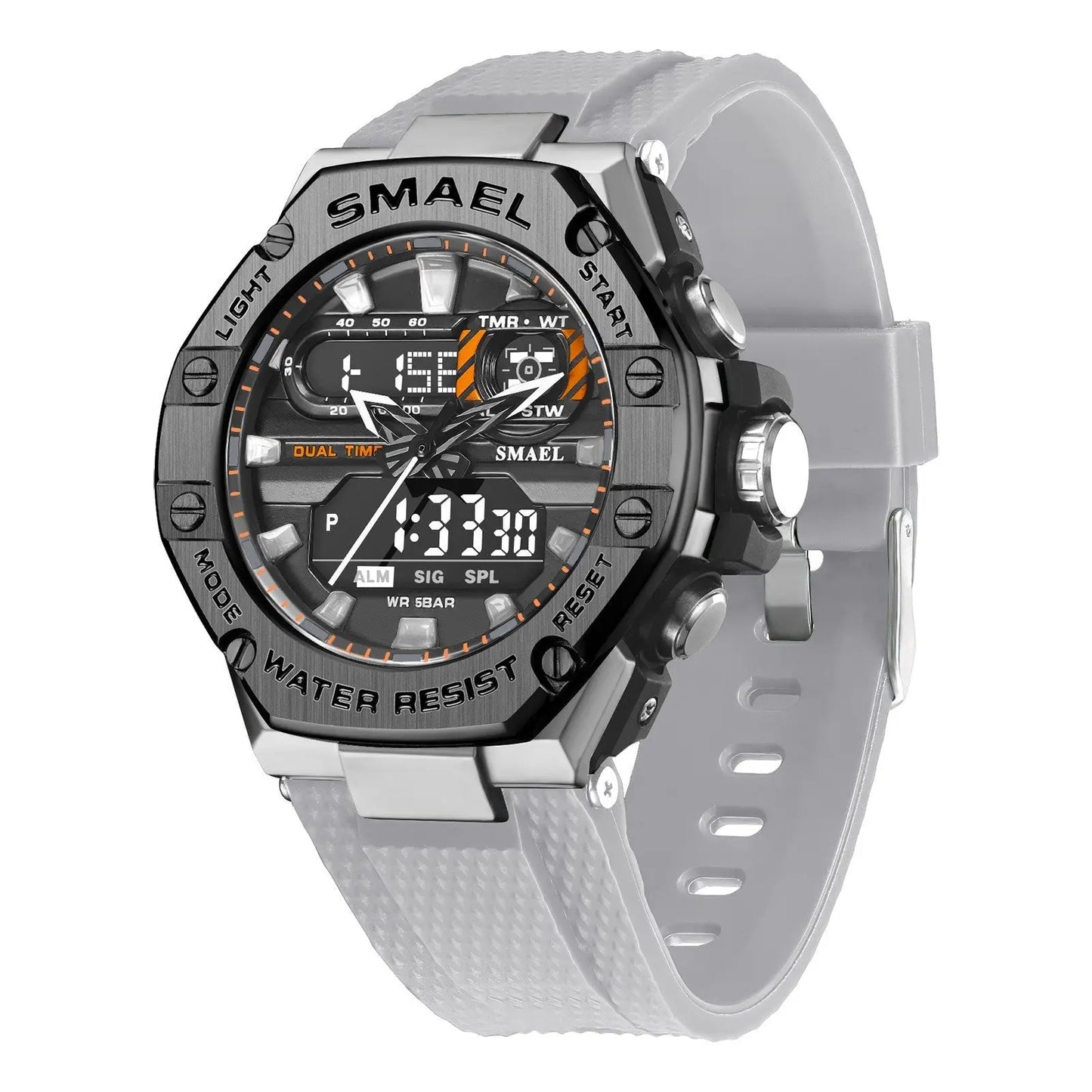 Digital Alloy Electronic Watch Men DigestWell Co.