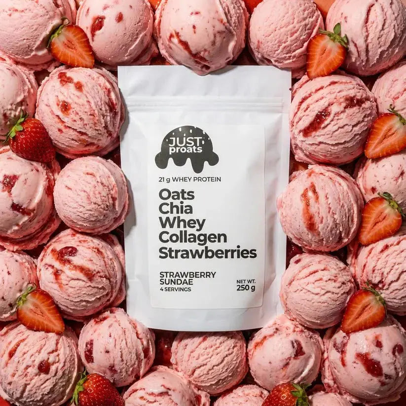 High Protein Oatmeal - Strawberry Sundae AgriTech North