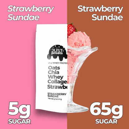 High Protein Oatmeal - Strawberry Sundae AgriTech North