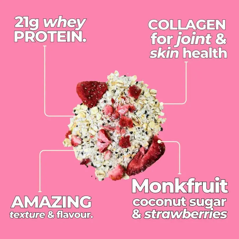 High Protein Oatmeal - Strawberry Sundae AgriTech North