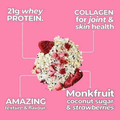 High Protein Oatmeal - Strawberry Sundae AgriTech North