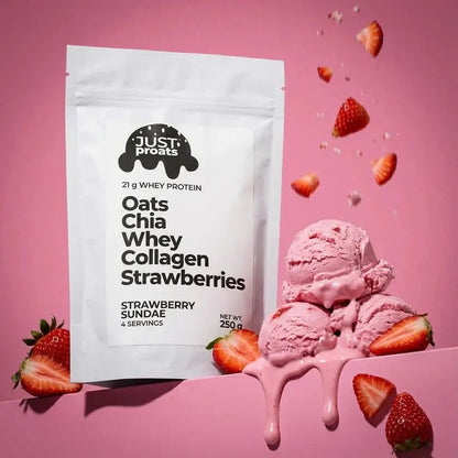 High Protein Oatmeal - Strawberry Sundae AgriTech North