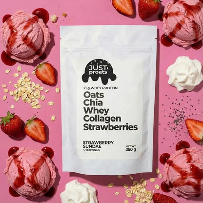 High Protein Oatmeal - Strawberry Sundae AgriTech North