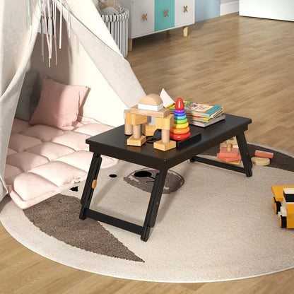 Adjustable Bamboo Laptop Desk with Tilting Top and Drawer-Brown Direct by Wilsons Home Store