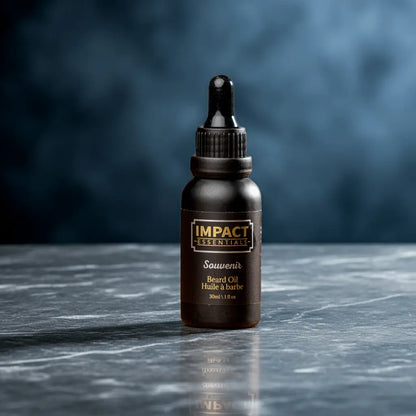 Souvenir Beard Oil | Bay Rum & Sandalwood Impact Essentials
