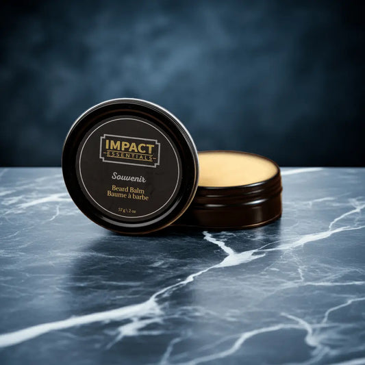 Souvenir Beard Balm | Bay Rum & Sandalwood Impact Essentials